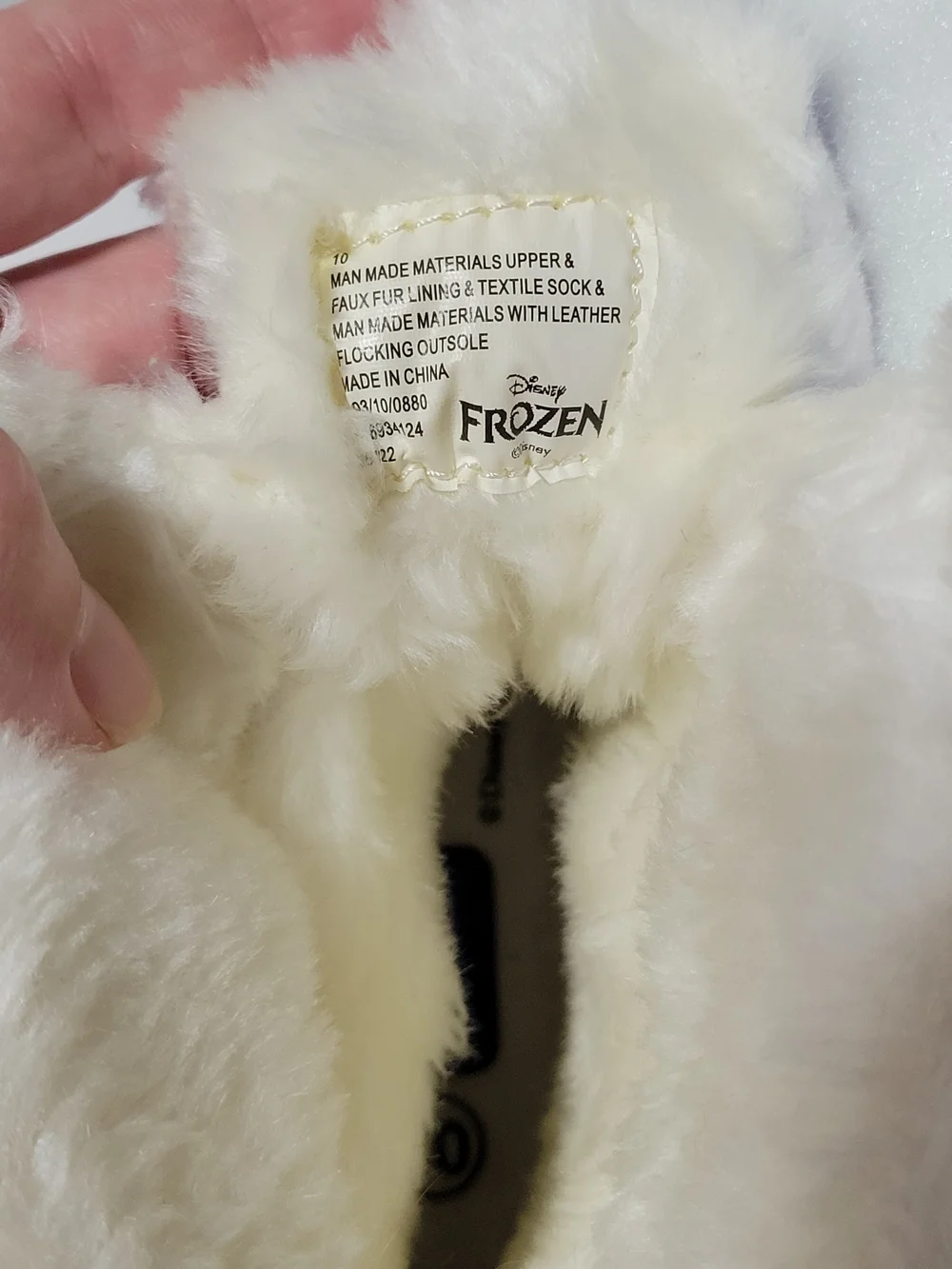 Title: Disney Frozen Elsa & Anna Winter Snow Boots Girls Size 10 Purple Faux Fur